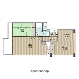 つきみ野ビレジA【305号室】の間取り