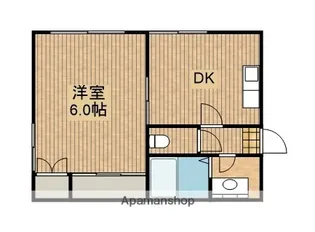 大野ハイムB【3階】の間取り