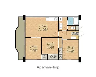 ライフコア東林間【227号室】の間取り
