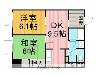 ベルクレエ【4階】の間取り