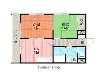 ハイツサガミ【2階】の間取り