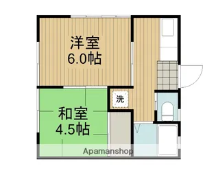 第1美咲コーポ【2階】の間取り