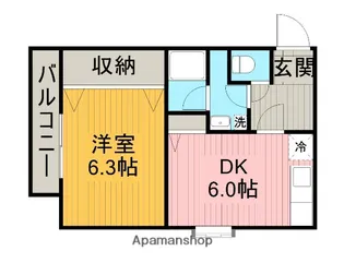 リッチモンドⅢ【3階】の間取り