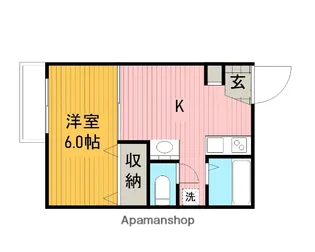 シティハイツ【1階】の間取り