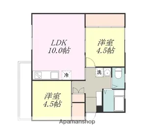 相武台住宅5号棟【4階】の間取り