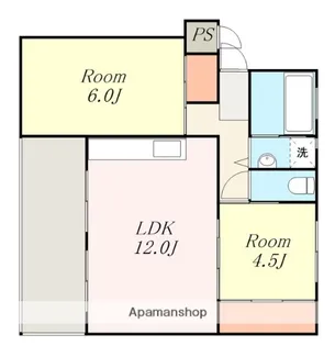 相武台団地1609号棟【4階】の間取り