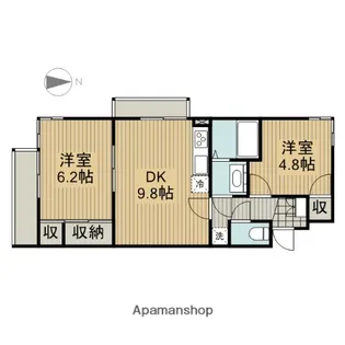 大和イーストコート1060【101号室】の間取り