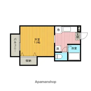メゾンいなり【1階】の間取り