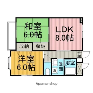 エスポワール光が丘2【101号室】の間取り