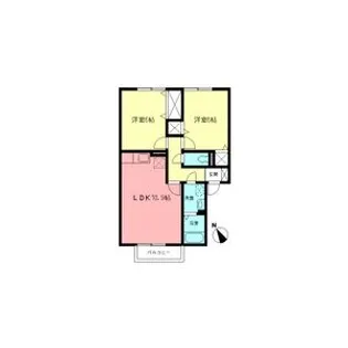 グリーンハイツ【1階】の間取り