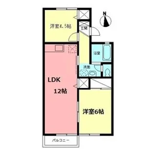 メゾンヴェールⅡ【202号室】の間取り