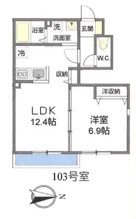 アルヴィータ【103号室号室】の間取り