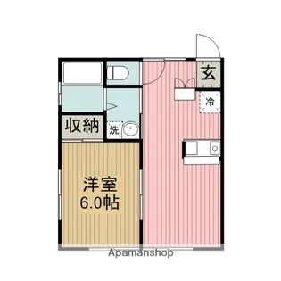 万福荘【2階】の間取り