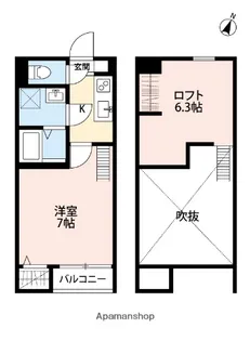 グリシーヌ西鶴間【2階】の間取り