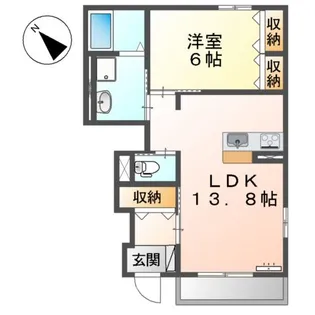 パルティール【1階】の間取り