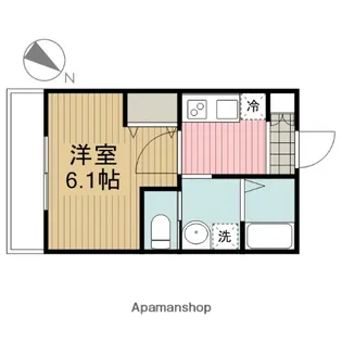 GARLAND【102号室】の間取り