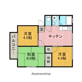 タウンハウスA【1階】の間取り