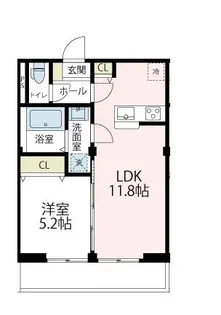 ルミヌ・シャンブル【202号室号室】の間取り