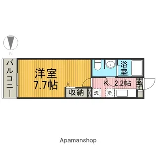 神奈川県大和市林間2丁目【アパート】の間取り