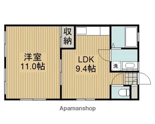 ベルヴュー【1階】の間取り