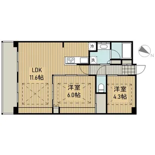 ルネス南林間【3階】の間取り