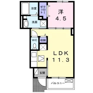 ラフレシール【1階】の間取り
