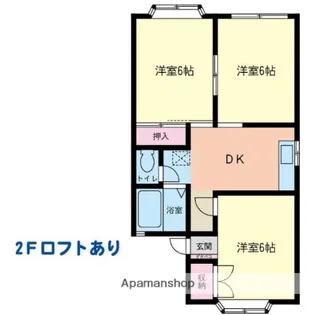 パレットイリヤ【2階】の間取り