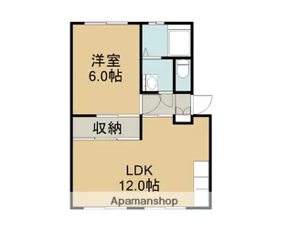 柳橋東和マンションA【5階】の間取り