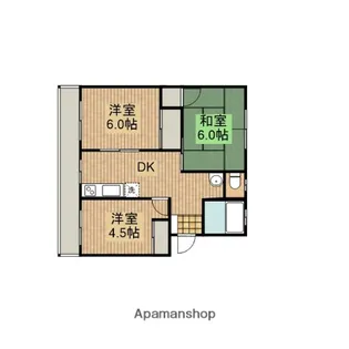 さがみ野東洋マンション【102号室】の間取り