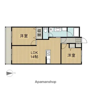 ポートライフ大和【3階】の間取り