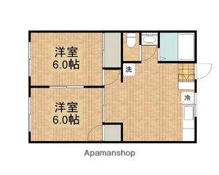コスモグレイス桜ヶ丘【102号室】の間取り