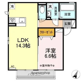 プルーズ【2階】の間取り