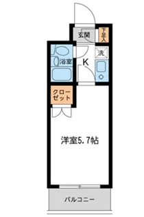 ジョイフル南林間第2【0201号室】の間取り