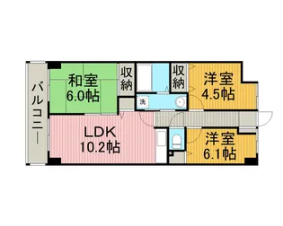 グランドゥール相模【1階】の間取り