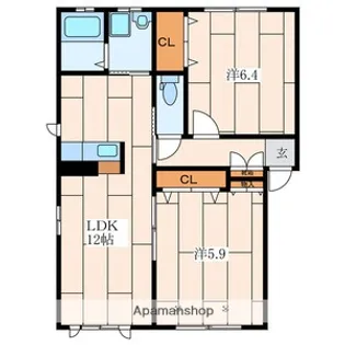 ガーデンヒルズ【2階】の間取り