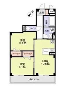 フィレ・デ・フルール【2階】の間取り