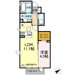 GLADIOLE・ISHII A棟【1階】の間取り