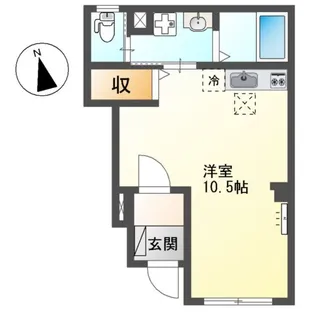 ホクレア【1階】の間取り