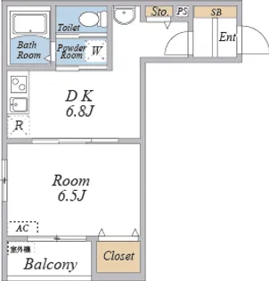 カサデルソルⅥ【2階】の間取り