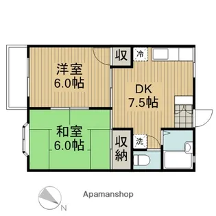 ブリリアントさがみ野【1階】の間取り