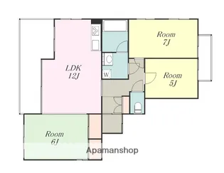 神奈川県相模原市南区相模大野5丁目【マンション】の間取り
