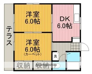 第一小川コーポ【101号室】の間取り