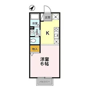 ヴェルメゾン美季【203号室】の間取り