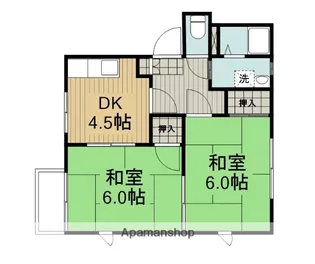 グリーンコート【2階】の間取り