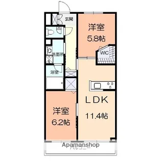 リラフォート【3階】の間取り