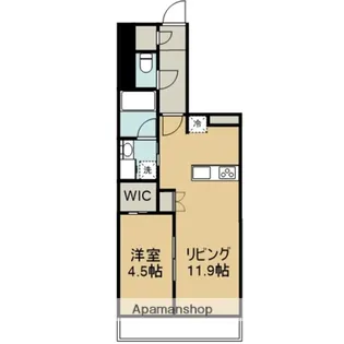 プレシス南林間グラーレ【402号室】の間取り