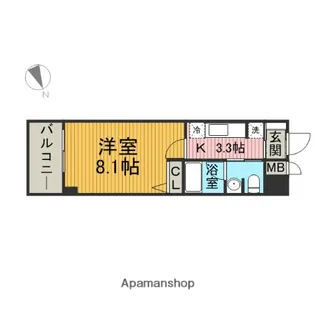 エトランゼ桜森【403号室】の間取り