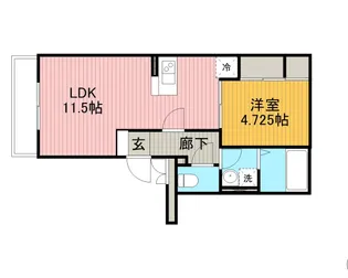 メゾンド・ソレーユHIGUCHI【1階】の間取り