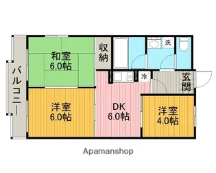 クリオス大和【3階】の間取り