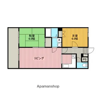 コーポ中央林間【202号室】の間取り